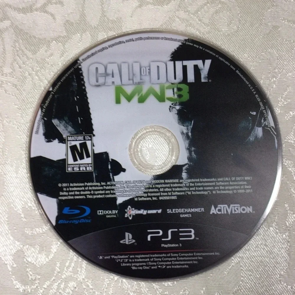 PS3 Call of Duty Black Ops and Call of Duty MW3 Video Games - Rated M